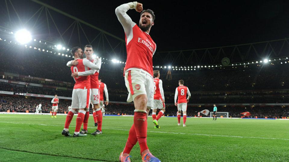 Arsene Wenger puji mental Olivier Giroud dan menyebutnya berjiwa petarung. - INDOSPORT